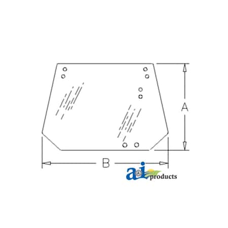 A & I Products Glass, Rear 63" x35" x4" A-L57284